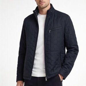 Ted Baker Men's Navy Quilted Jacket